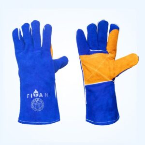 GUANTE SOLDADOR AZUL KEVLAR L-350- TITAN
