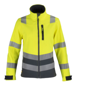 CHAQUETA SOFTSHELL HI-VIS CLASE 2 MUJER - T-WORLD