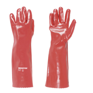 GUANTE PVC ROJO KRON Q1 18'' - RESISTOR