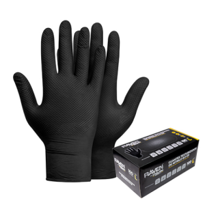 GUANTE NITRILO NEGRO- STEELPRO